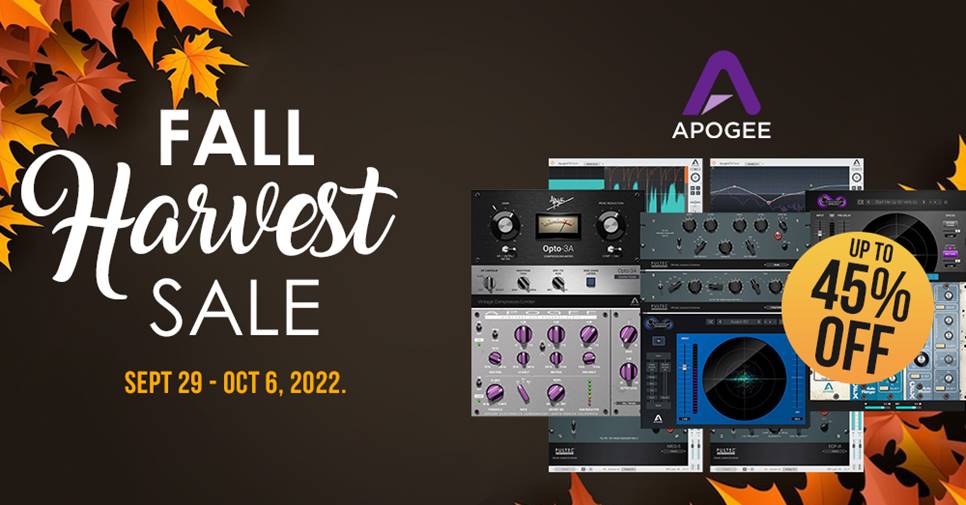 Apogee Digital Fall Harvest Sale