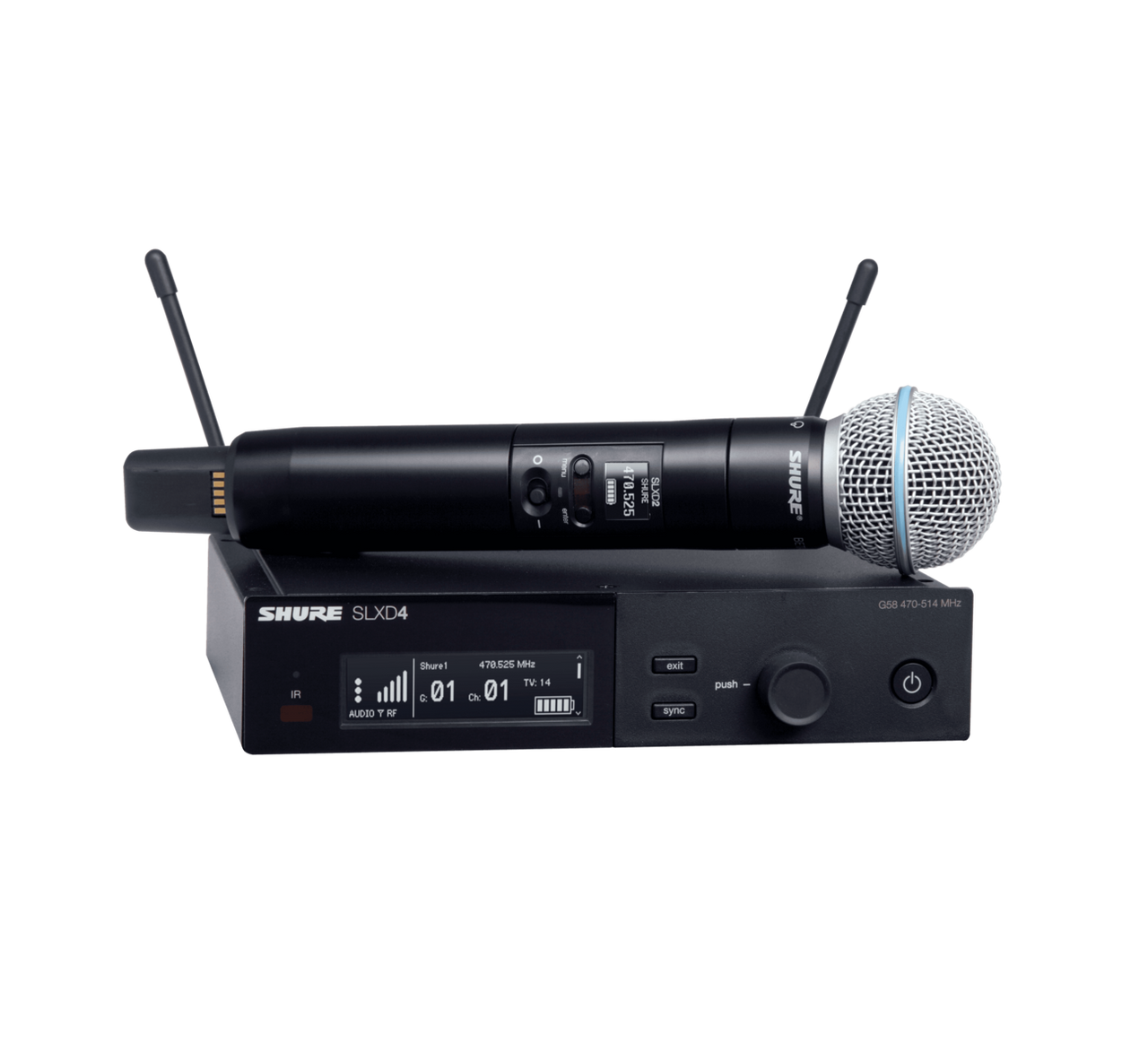 SLXD24/B58 Wireless System with Beta®58A Handheld Transmitter
