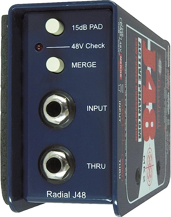 Radial J48 1-channel Active 48v Direct Box