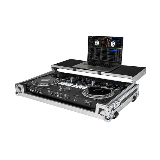 Headliner Flight Case with Laptop Platform and Wheels for Pioneer DJ DDJ-REV7