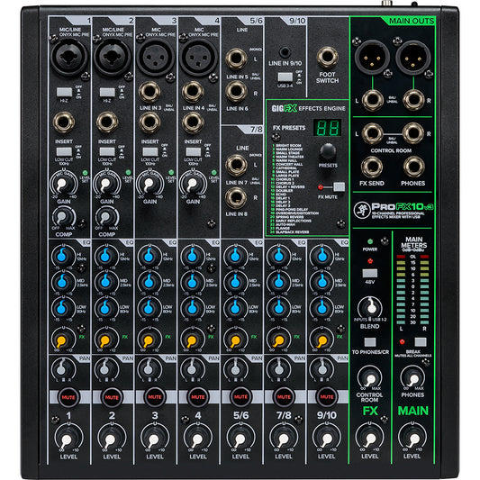 Mackie ProFX10V3 10 Channel Professional Effects Mixer with USB