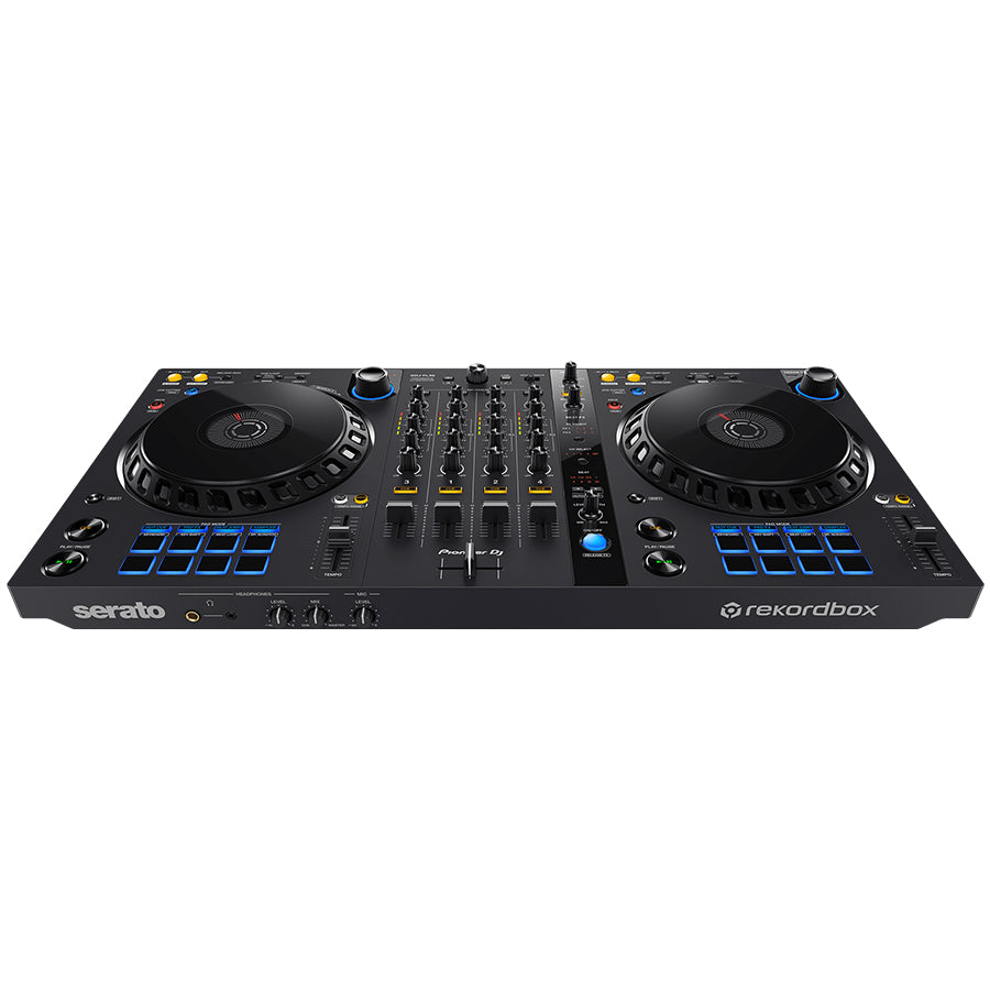 Pioneer DJ DDJ-FLX6 4-Deck DJ Controller with 2 Track Playback Decks and Built-in USB Audio Interface