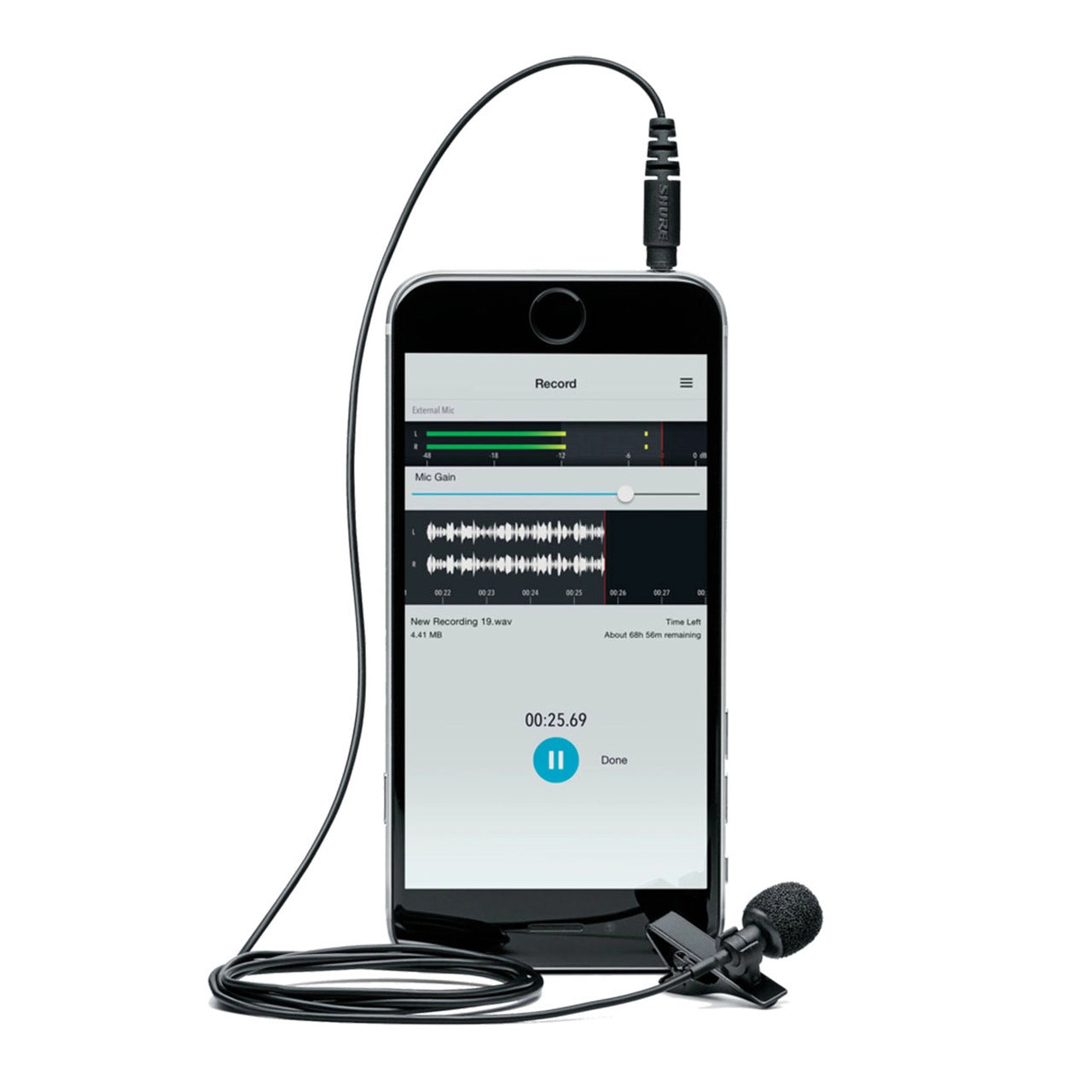 Shure MVL Lavalier Microphone for Smartphone or Tablet