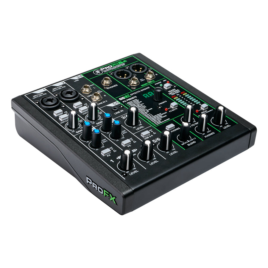 Mackie ProFX6v3 6 Channel Professional Effects Mixer with USB