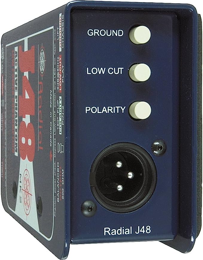 Radial J48 1-channel Active 48v Direct Box