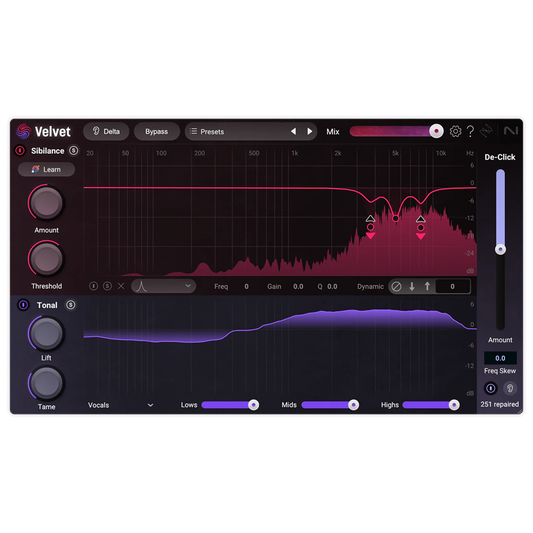 iZotope Velvet Smarter Vocal De-esser