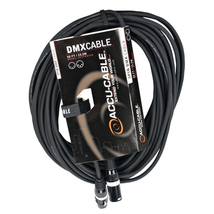 ADJ Accu-Cable 3-Pin Male to Female DMX Cable