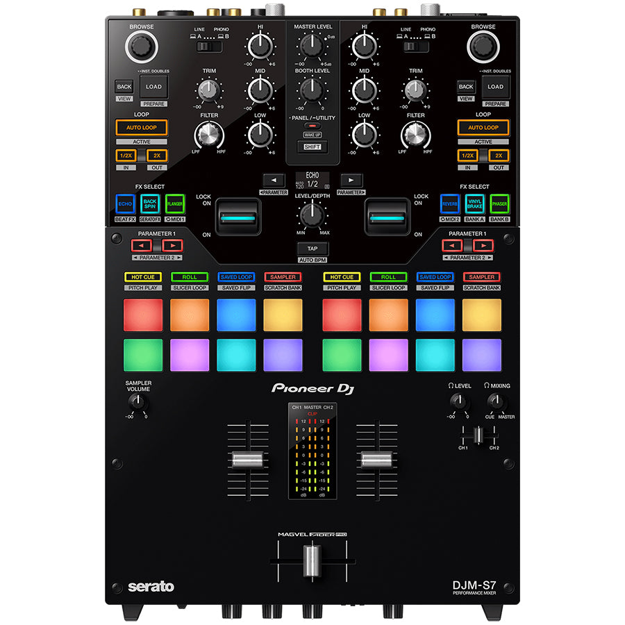 Pioneer DJ DJM-S7 Scratch-Style 2-Channel Performance DJ Mixer