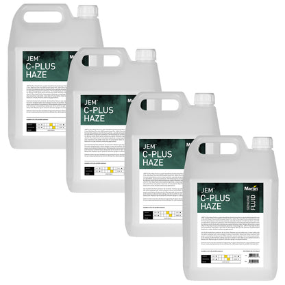 Martin Lighting JEM C-Plus Haze Fluid - 4x 5 Liter Bottles