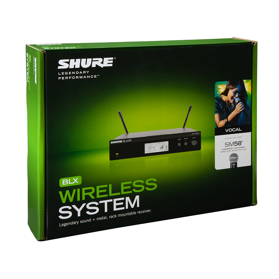 Shure BLX24R/SM58 Wireless Rack-mount Vocal System with SM58 - H9