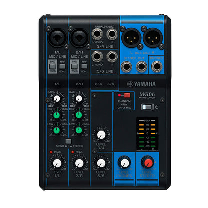 Yamaha MG06 6-Channel Mixing Console