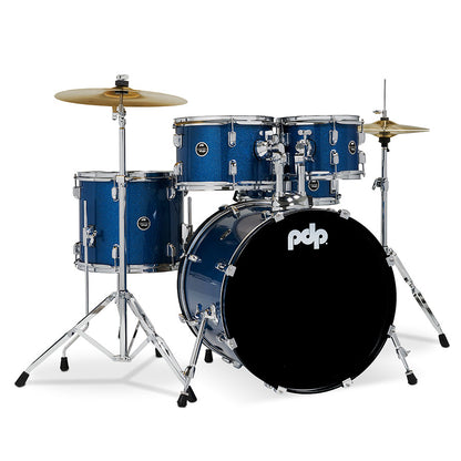 PDP Center Stage 5pc Kit 7x10, 8x12, 12x14F, 14x20, 5x14 Snare, Hardware, Cymbals & Throne Included