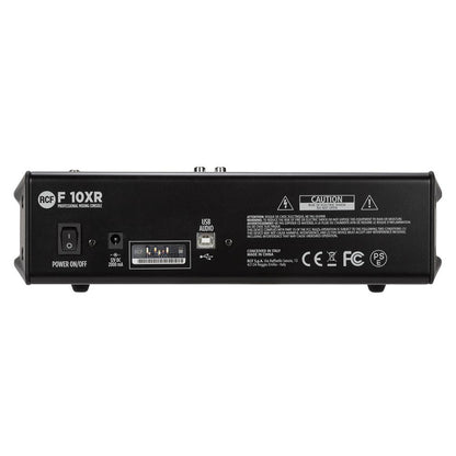 RCF F10-XR 10 Channel Mixer w/ FX and Recording