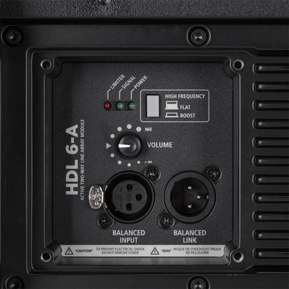 RCF HDL6-A Active Compact 2-way Lina Array (Black)