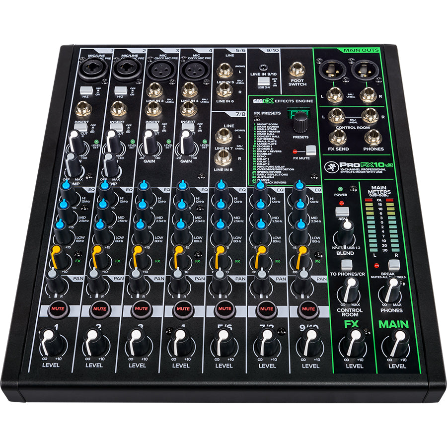Mackie ProFX10V3 10 Channel Professional Effects Mixer with USB