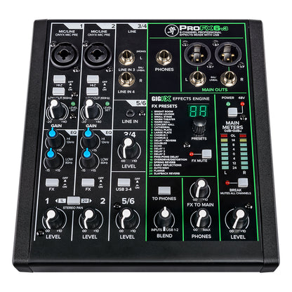 Mackie ProFX6v3 6 Channel Professional Effects Mixer with USB