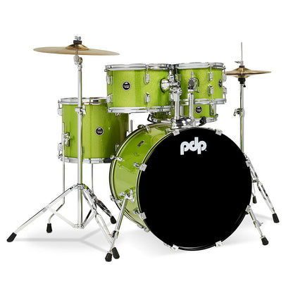 PDP Center Stage 5pc Kit 7x10, 8x12, 12x14F, 14x20, 5x14 Snare, Hardware, Cymbals & Throne Included