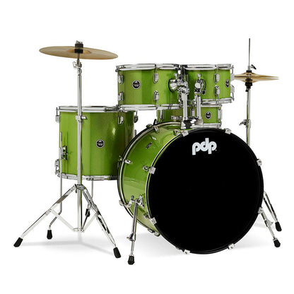 Center Stage 5pc Kit 7x10, 8x12, 14x16F, 16x22, 5x14 Snare. Hardware, Cymbals & Throne Included