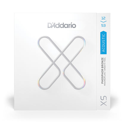 D'Addario 12-53 Light, XS Phosphor Bronze Coated Acoustic Guitar Strings
