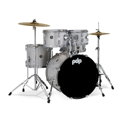 PDP Center Stage 5pc Kit 7x10, 8x12, 12x14F, 14x20, 5x14 Snare, Hardware, Cymbals & Throne Included