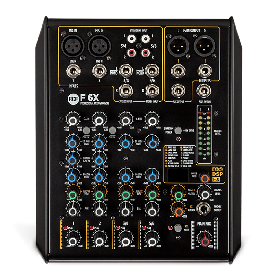 RCF F6-X 6 Channel Mixer w/ FX