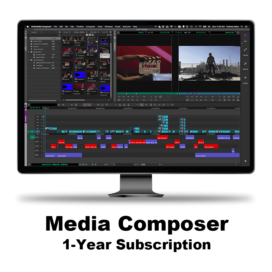 AVID Media Composer 1 Year Subscription (Download)