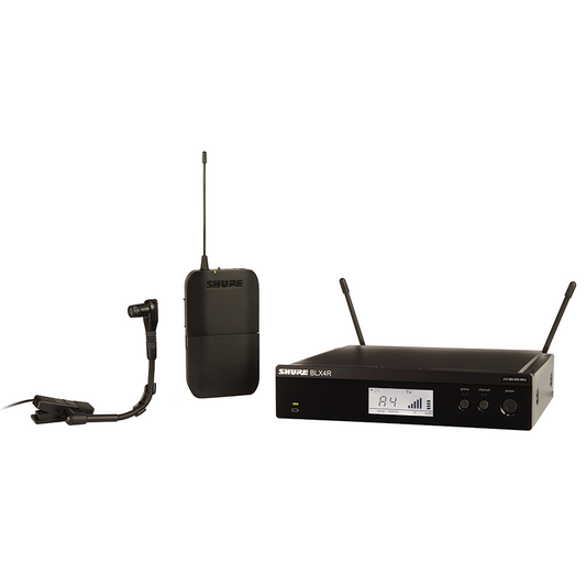 Shure BLX14R/B98 Wireless Rack-mount Instrument System with Beta 98H/C Clip-on Gooseneck Microphone - H9