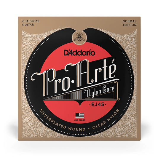 D'Addario EJ45 Normal Tension, Pro-Arté Nylon Classical Guitar Strings